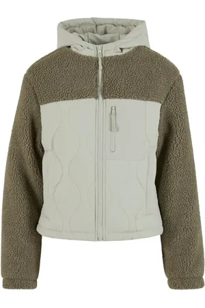 Urban classics Ladies Sherpa Crinkle Nylon Mix Jacket Übergangsjacke