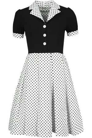 Belsira Retrokleid Mittellanges Kleid weiß