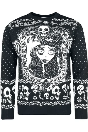 Corpse Bride Bride Skulls Weihnachtspullover