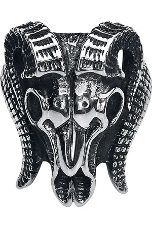 etNox hard and heavy Widderschädel Ring