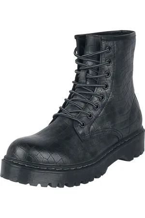 EMP Schnürboots mit Krokodilhautmuster Boot