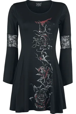 Alchemy Bleeding Rose Mittellanges Kleid