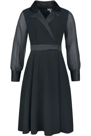 Timeless London Polly Black Dress Mittellanges Kleid
