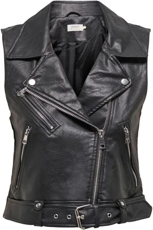 ONLY Onlvera Faux Leather Waistcoat Weste
