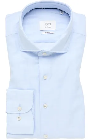 ETERNA SLIM FIT Linen Shirt in unifarben