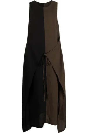 UMA WANG Midikleid in Colour-Block-Optik