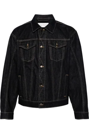 Alexander McQueen Jeansjacke mit Spreizkragen