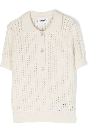 Molo Gretel T-Shirt mit Lochstrickmuster