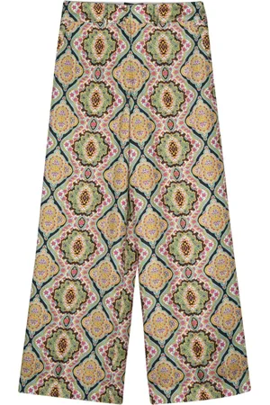 Etro Weite Hose mit Blumenmuster