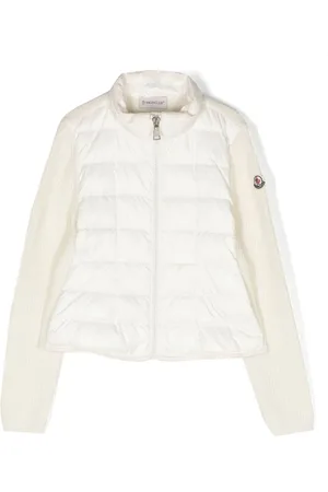 Moncler Gesteppte Jacke mit Rippstrick