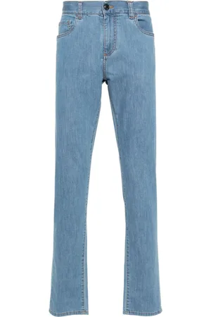 CANALI Slim-Fit-Jeans mit Logo-Patch
