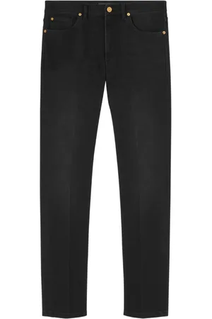 VERSACE Schmale Jeans mit Logo-Stickerei