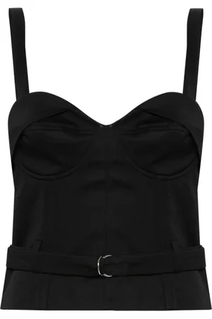 IRO Adim Cropped-Top mit Gürtel