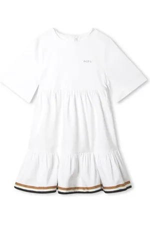 HUGO BOSS Gestuftes Minikleid mit Logo-Print