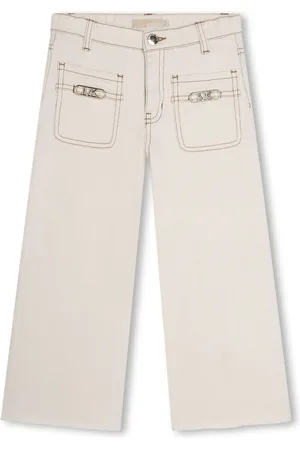 Michael Kors Wide-Leg-Jeans mit Kontrastnähten