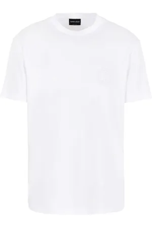 Giorgio Armani T-Shirt mit Monogramm-Stickerei