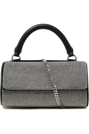 KARA White Crush Mini-Tasche mit Kristallen