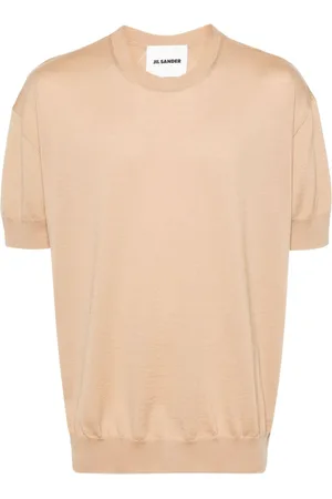 Jil Sander Wollpullover mit kurzen Ärmeln
