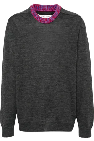 Maison Margiela Pullover mit Kontrastkragen
