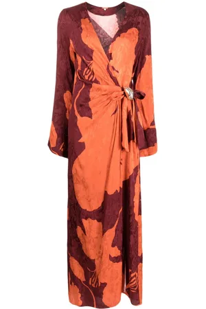 JOHANNA ORTIZ Maxikleid mit Jacquardmuster