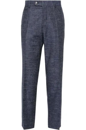 HUGO BOSS Cropped-Hose aus Tweed