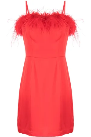 KITRI Nola Minikleid mit Federbesatz