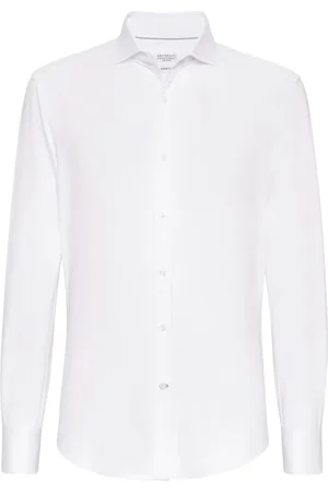 Brunello Cucinelli Hemd mit Spreizkragen