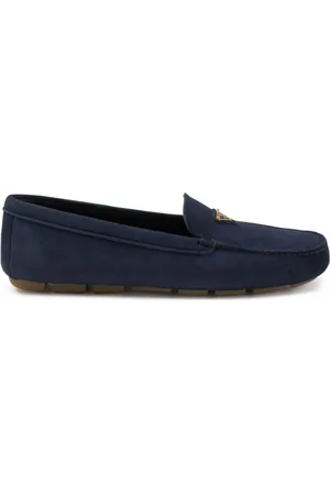 Prada Loafer aus Wildleder mit Logo