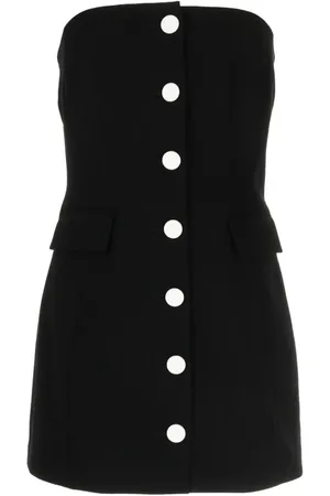 KIMHEKIM Schulterfreies Minikleid aus Wollgemisch