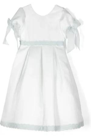 LA STUPENDERIA Häkelbortenkleid mit Schleifendetail