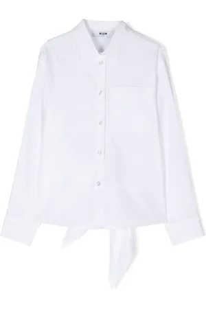 Msgm Popeline-Hemd mit Logo-Stickerei
