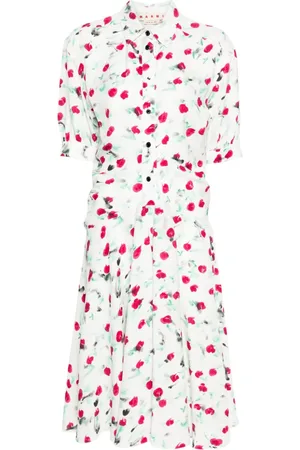 Marni Midikleid mit Reverie-Print