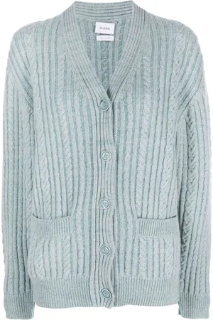 Barrie Cardigan mit Zopfmuster