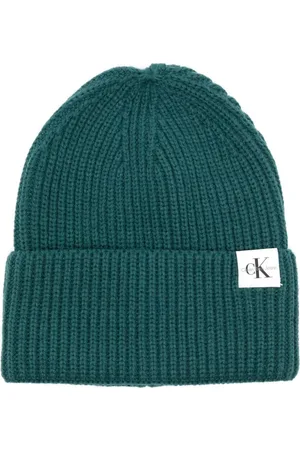 Calvin Klein Gerippte Beanie mit CK-Patch