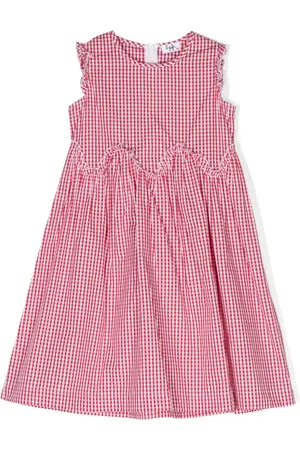 Il gufo Ausgestelltes Kleid mit Vichy-Karo
