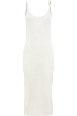 DION LEE Semi-transparentes Midikleid mit offenem Rücken