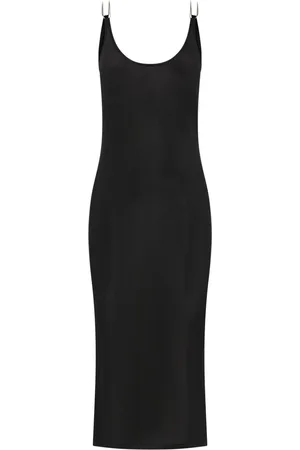 DION LEE Semi-transparentes Midikleid mit offenem Rücken