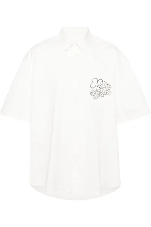MARTINE ROSE Hemd mit Logo-Print