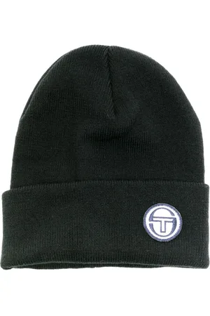 Sergio Tacchini Gerippte Beanie mit Logo-Patch