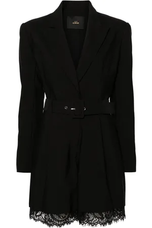 Twin-Set Blazer-Playsuit mit Spitzenbesatz