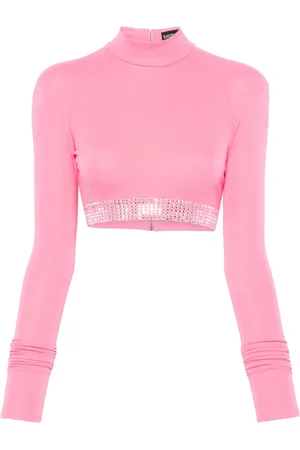 DAVID KOMA Cropped-Top mit Strass