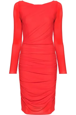 TALBOT RUNHOF Midikleid mit Raffungen