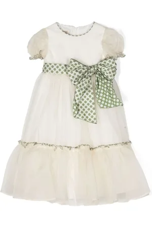 LA STUPENDERIA Polka-Dot-Kleid mit Schleifendetail