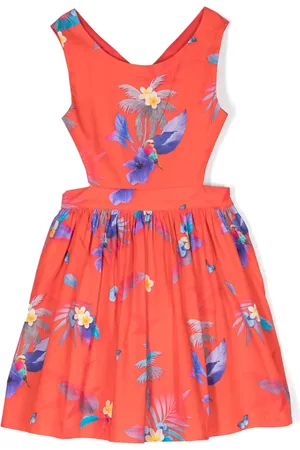 Lapin House Rückenfreies Kleid mit Blumen-Print