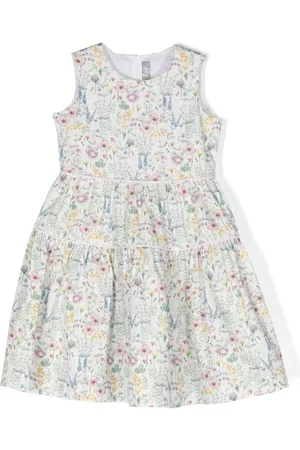 Il gufo Kleid mit floralem Muster