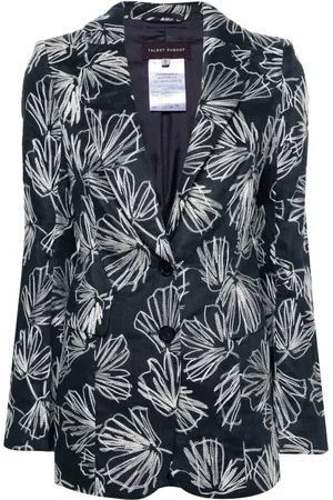TALBOT RUNHOF Blazer mit Blumenstickerei