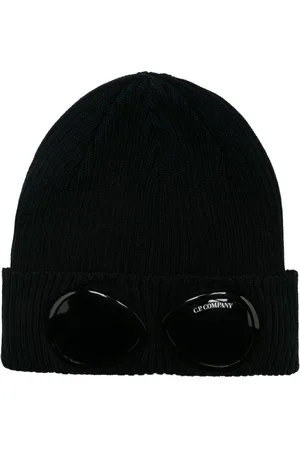 C.P. Company Gerippte Mütze mit Goggle-Detail