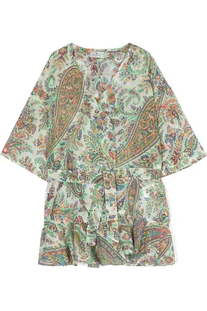 Etro Gewickeltes Kleid mit Paisley-Print