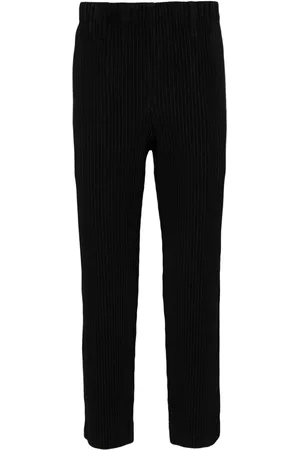 Issey Miyake Plissierte Basic Tapered-Hose