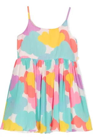 Billieblush Plissiertes Kleid mit grafischem Print